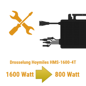 1600 auf 800 Watt