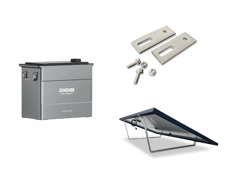 Speicher und Montagematerial