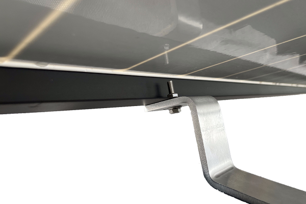 PV Modul Aufständerung Verschraubung von unten